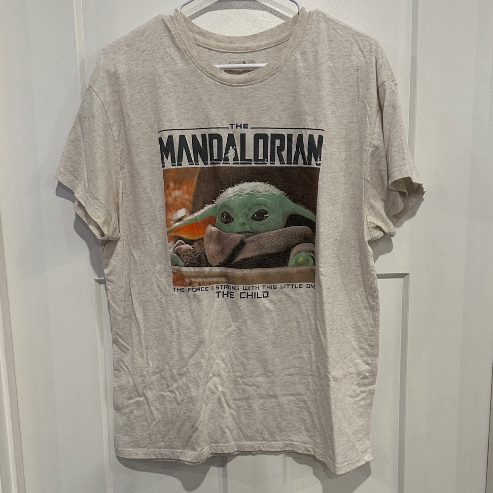 Star Wars The Mandalorian Beige Tee